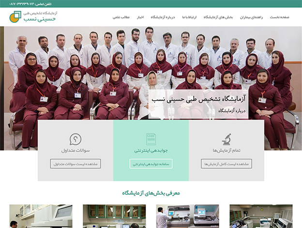 Updating Hoseyni Nasab Laboratory website